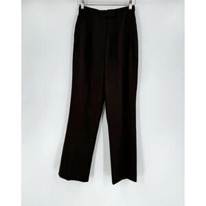 Bergdorf Goodman Richard Tyler Couture Womens Vintage Brown Wool Pants Sz 6